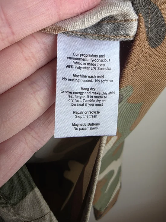 NWT Poncho Outdoors The Deep Search Performance Fishing Shirt - Camo - XL - Picture 13 of 17